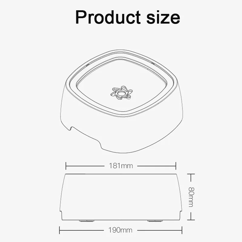1.5L Cat Dog Water Bowl