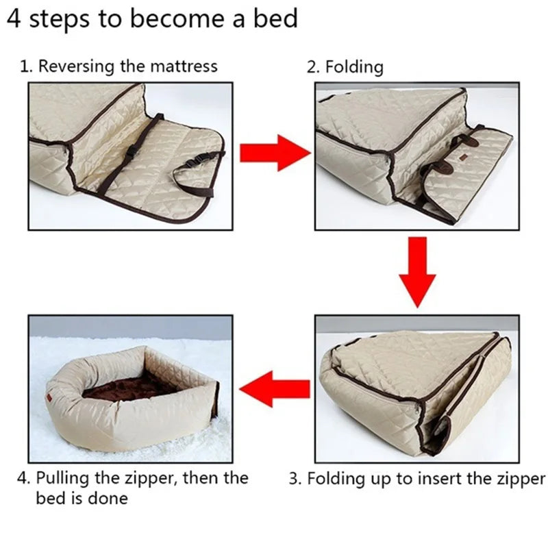 Pet Carrier Folding Seat Pad
