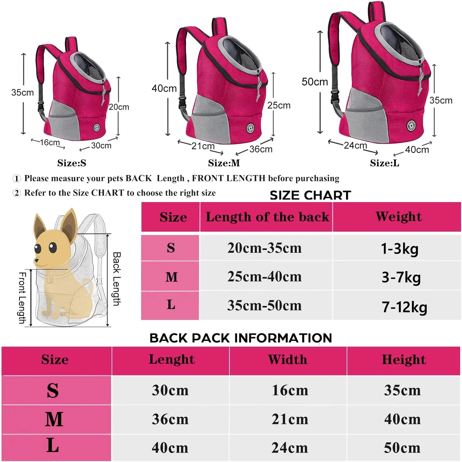 Outdoor Pet Carriers Bag