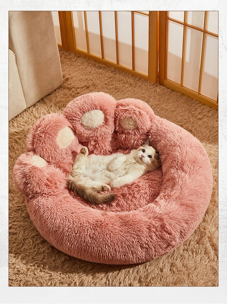 Pet Bear Paw Shape House Bed