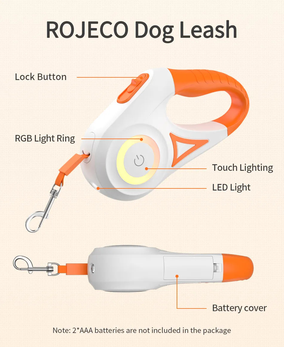 LED Flashlight Pet Leash.