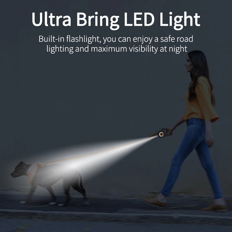 LED Flashlight Pet Leash.