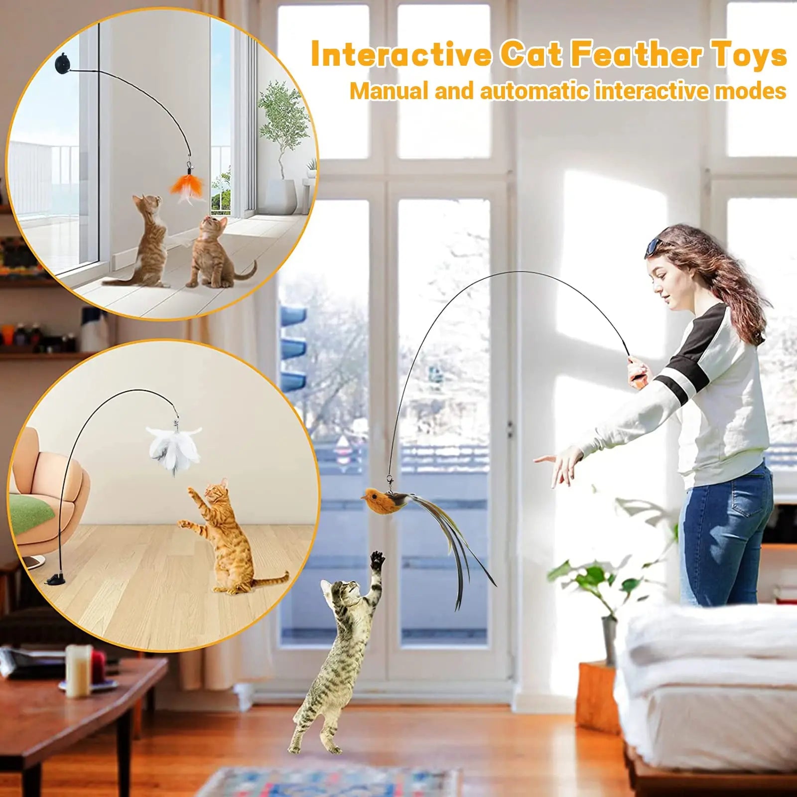 Cat Toy Cat Feather Stick