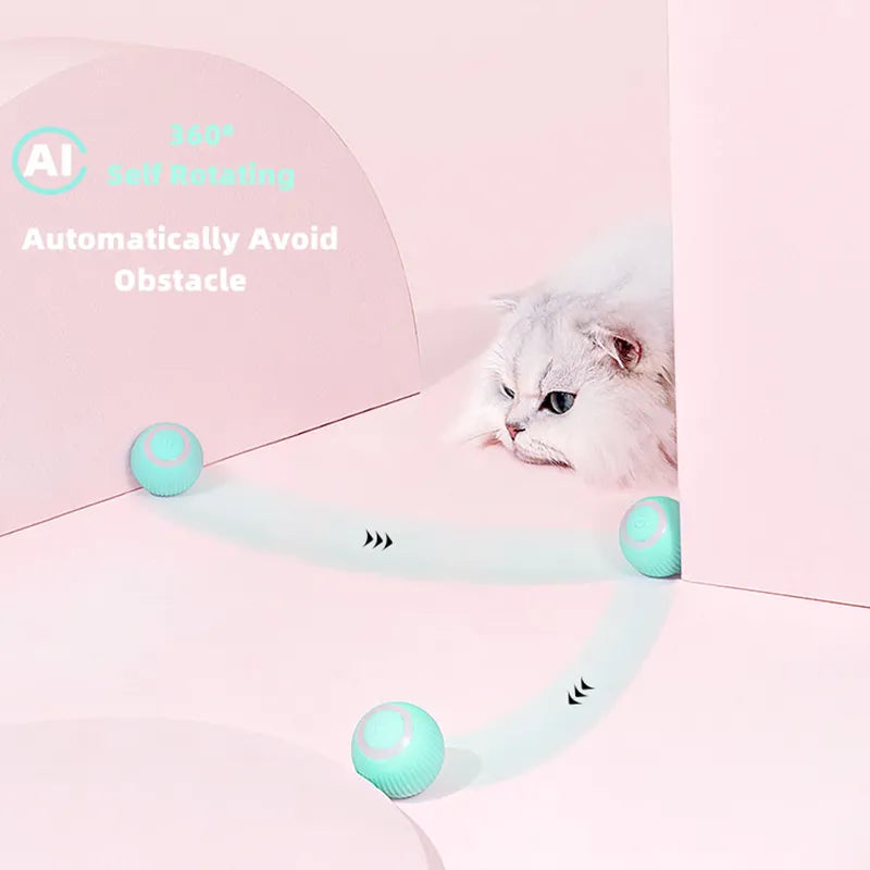 Smart Rolling Ball Teasing Toy